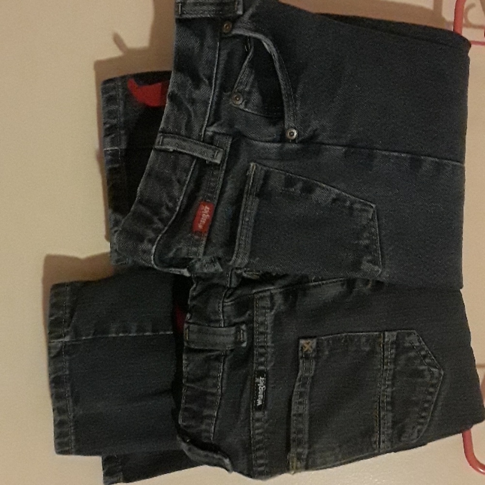 Wrangler Jean's 2 pair size boys 4 regular